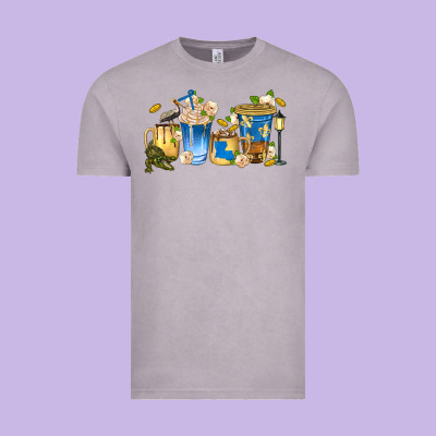 Louisiana Coffee Cups Vintage Tee Designed By Texasbilliewilder
