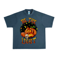 Midnight Navy Be the light Urban Heavy Tee - RanaPortraitStore