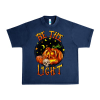 Navy Be the light Urban Heavy Tee - RanaPortraitStore