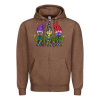 Chestnut autism Gnome Zipper Hoodie - CowhideDigitalArt