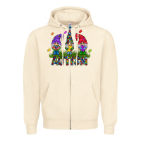 Sandshell autism Gnome Zipper Hoodie - CowhideDigitalArt