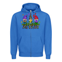 True Royal autism Gnome Zipper Hoodie - CowhideDigitalArt