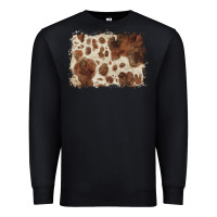 Black cowhide background Premium Sweatshirt - BarkalooDesign