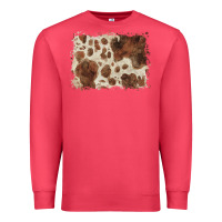 Cardinal cowhide background Premium Sweatshirt - BarkalooDesign