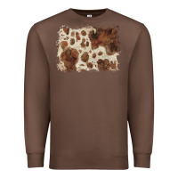 Chestnut cowhide background Premium Sweatshirt - BarkalooDesign