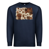 Navy cowhide background Premium Sweatshirt - BarkalooDesign