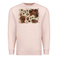 Pale Pink cowhide background Premium Sweatshirt - BarkalooDesign