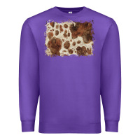 Purple cowhide background Premium Sweatshirt - BarkalooDesign
