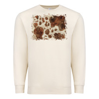 Sandshell cowhide background Premium Sweatshirt - BarkalooDesign