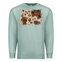 Seafoam cowhide background Premium Sweatshirt - BarkalooDesign