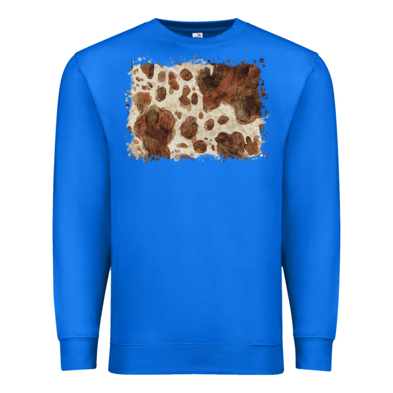Cowhide Background Premium Sweatshirt by BarkalooDesign | Teevron