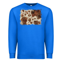 True Royal cowhide background Premium Sweatshirt - BarkalooDesign