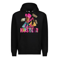 Black lady hustler afro high heels Premium Hoodie - NancyCooperArtShop