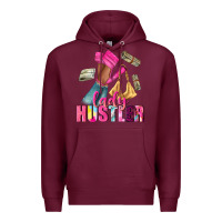 Burgundy lady hustler afro high heels Premium Hoodie - NancyCooperArtShop