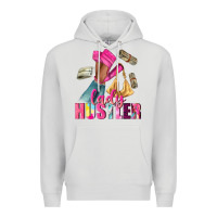 Dove Grey lady hustler afro high heels Premium Hoodie - NancyCooperArtShop