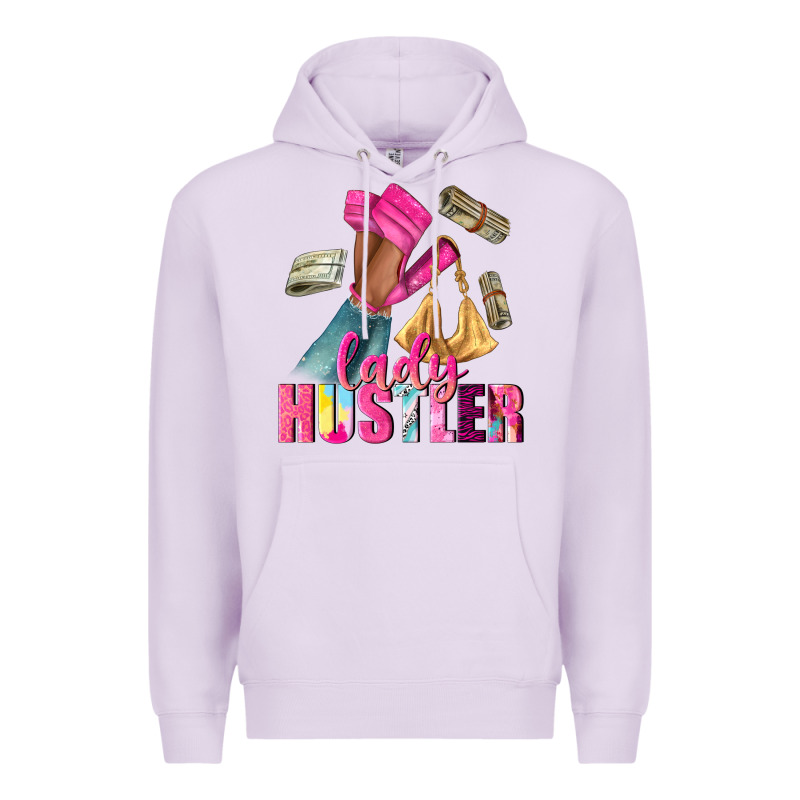 Lady Hustler Afro High Heels Premium Hoodie by NancyCooperArtShop | Teevron