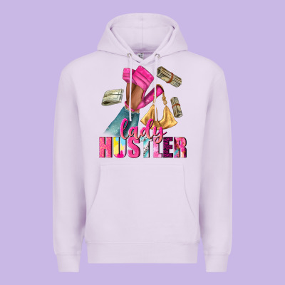 Lady Hustler Afro High Heels Premium Hoodie Designed By Nancycooperartshop