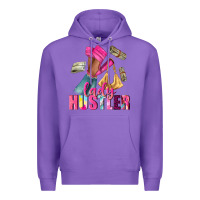 Purple lady hustler afro high heels Premium Hoodie - NancyCooperArtShop