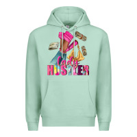 Seafoam lady hustler afro high heels Premium Hoodie - NancyCooperArtShop