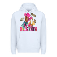 White lady hustler afro high heels Premium Hoodie - NancyCooperArtShop