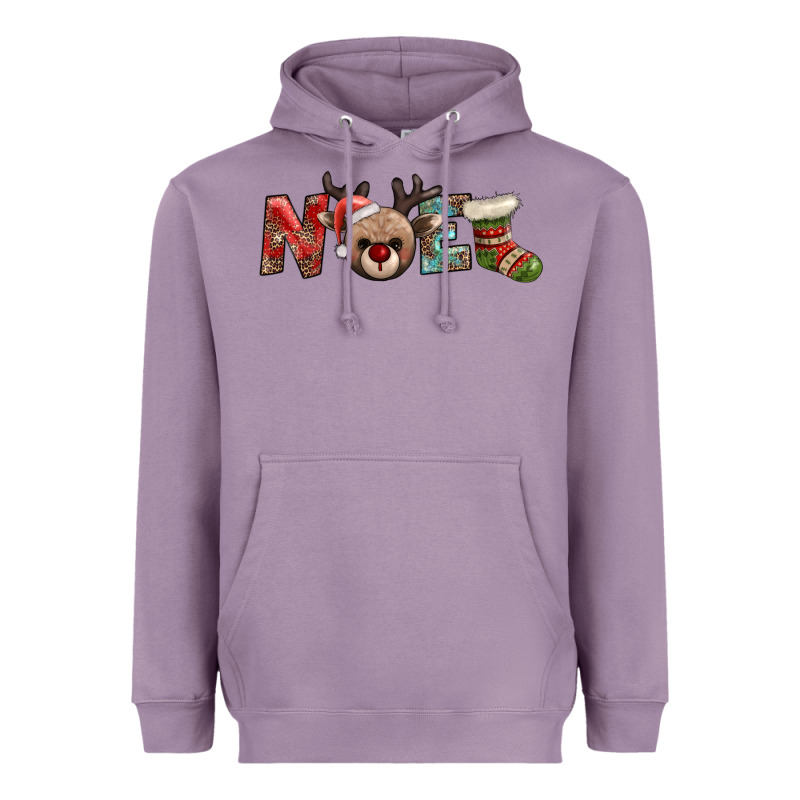 Noel With Sock And Reindeer Heavyweight Hoodie by AdoDesignShop | Teevron