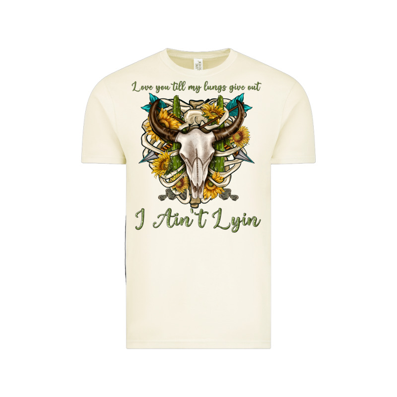 Love You Till My Lungs Give Out I Aint Lying Vintage Tee by texasbilliewilder | Teevron