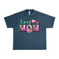 Midnight Navy love mom Urban Heavy Tee - Zillion Design Studio