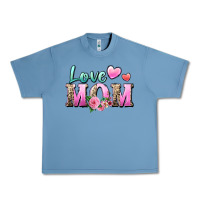 Pebble Blue love mom Urban Heavy Tee - Zillion Design Studio