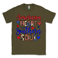 Army Green American heart southern soul Classic Tee - Neo Western