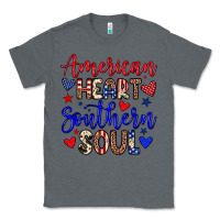 Charcoal Heather American heart southern soul Classic Tee - Neo Western