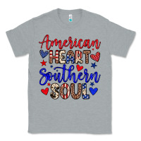 Heather Grey American heart southern soul Classic Tee - Neo Western