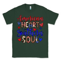 Sports Green American heart southern soul Classic Tee - Neo Western