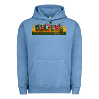 Pigment Pebble Blue christmas believe Urban Hoodie - BundleAndBundleShop
