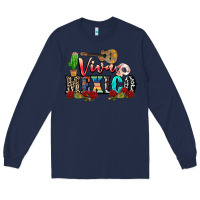 Navy viva mexico Long Sleeve Tee - CTS Tumbler Store