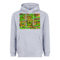 Heather Grey horseshoe shamrock leopard wood glitter background Heavyweight Hoodie - Artiststas