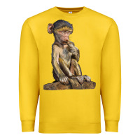 Lemon Baby Baboon Illustrations Premium Sweatshirt - LillyAllenDesigns