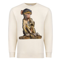 Sandshell Baby Baboon Illustrations Premium Sweatshirt - LillyAllenDesigns