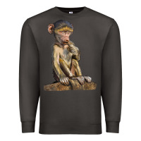 Smoke Baby Baboon Illustrations Premium Sweatshirt - LillyAllenDesigns