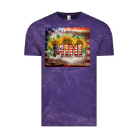 Cloud Purple patriotic mini  tumbler Vintage Tee - BarkalooDesign