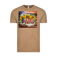 Vintage Coffee patriotic mini  tumbler Vintage Tee - BarkalooDesign