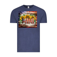 Vintage Denim patriotic mini  tumbler Vintage Tee - BarkalooDesign