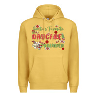 Antique Gold santa's favorite daycare provider Premium Hoodie - MaliasSmallBusiness