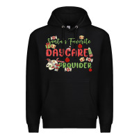 Black santa's favorite daycare provider Premium Hoodie - MaliasSmallBusiness