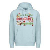 Blue Mist santa's favorite daycare provider Premium Hoodie - MaliasSmallBusiness