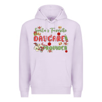 Lilac santa's favorite daycare provider Premium Hoodie - MaliasSmallBusiness