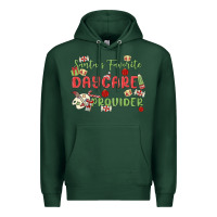 Sports Green santa's favorite daycare provider Premium Hoodie - MaliasSmallBusiness