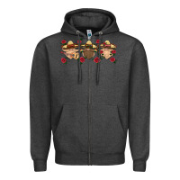 Charcoal Heather mexico gnomes Zipper Hoodie - HRA Design Shop