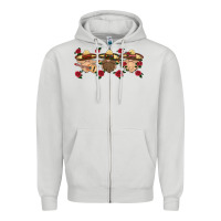 Dove Grey mexico gnomes Zipper Hoodie - HRA Design Shop