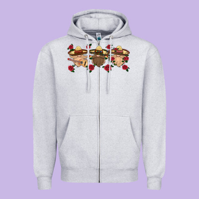 Mexico Gnomes Zipper Hoodie Designed By Hra Design Shop