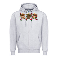 Heather Grey mexico gnomes Zipper Hoodie - HRA Design Shop